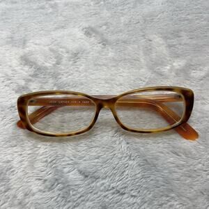 Jean Lafont Mac Eyeglasses Womens Tan‎ Tortoise Shell Rectangular *FRAMES ONLY*